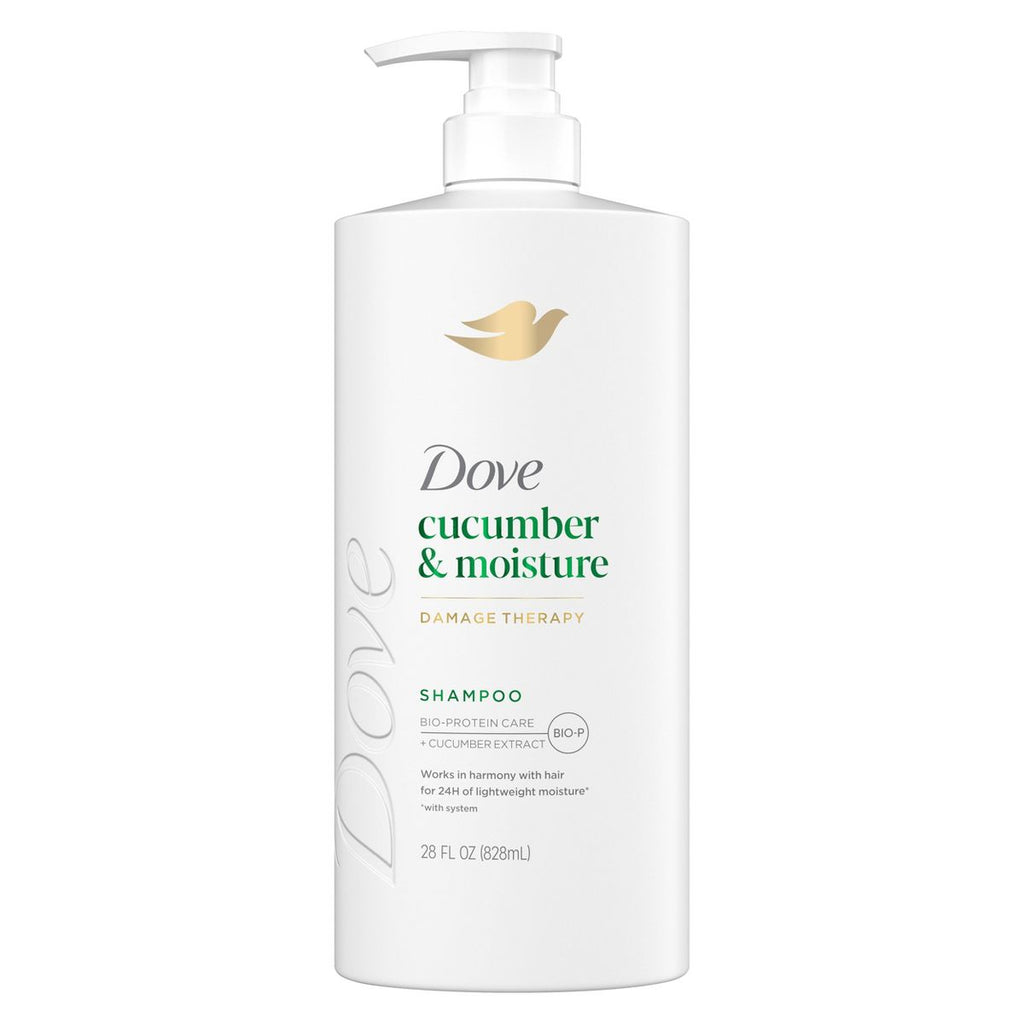 Dove Beauty Cucumber Moisture Hair Shampoo Pump with Bio-Protein Care & Cucumber Extract - 28 fl oz