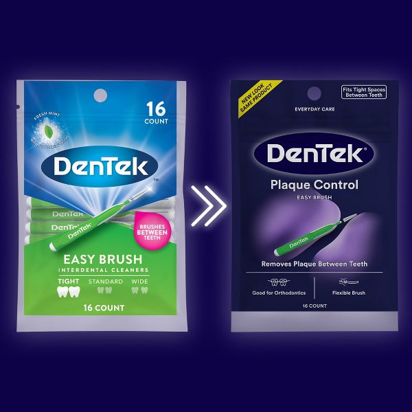 DenTek Easy Brush Plaque Control Interdental Toothbrush - 16ct