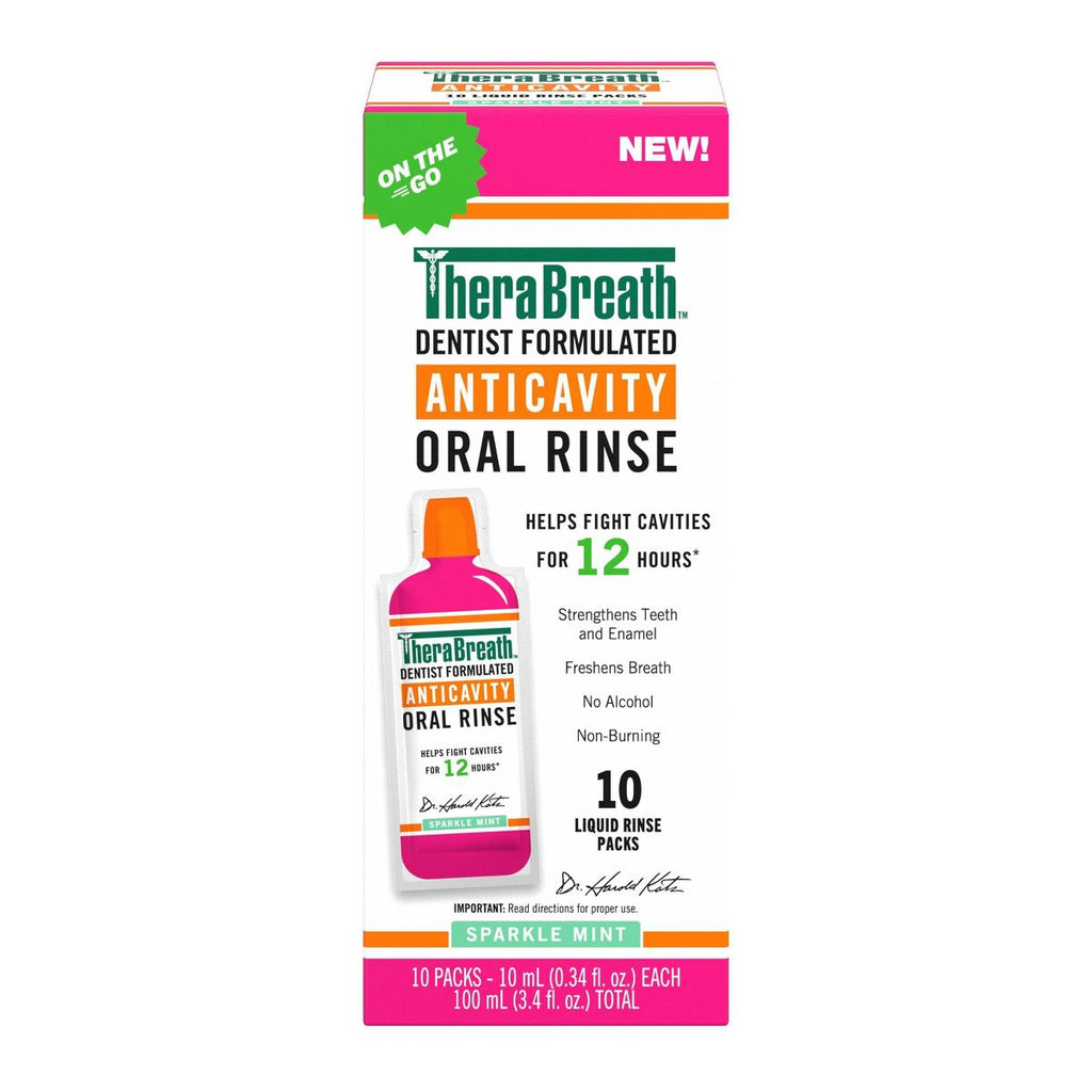 TheraBreath Anticavity Mouthwash Sachets - 10ct