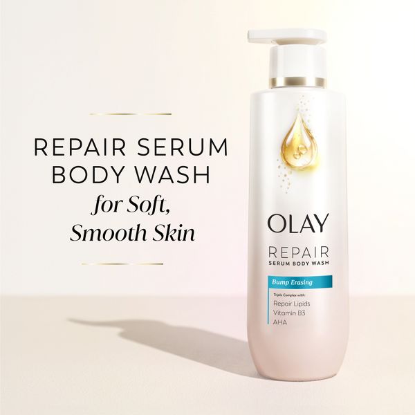 Olay Premium Bump Erasing Exfoliating Body Wash with AHA Serum Complex - 20 fl oz