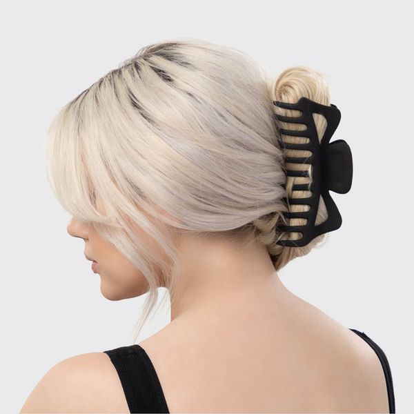Kitsch Jumbo Classic Claw Clips - 2pc - Black/Tortoise