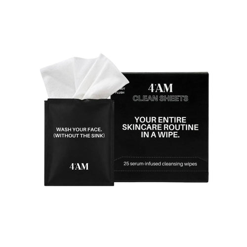 4AM Clean Sheets Facial Cleansing Skincare Wipes - Fragrance-Free - 25ct