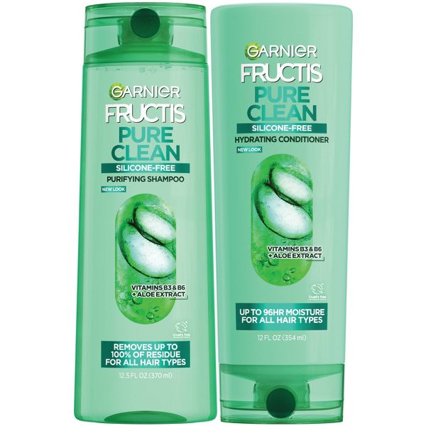 Garnier Pure Clean Everyday Shampoo and Conditioner - 25 fl oz/2pk