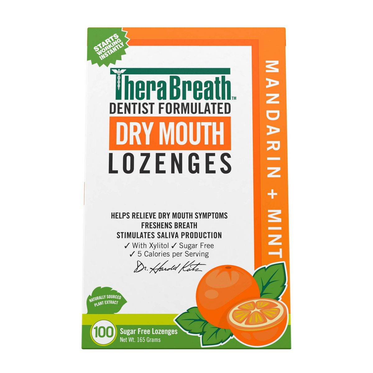 TheraBreath Dry Mouth Mint Lozenges - 100ct