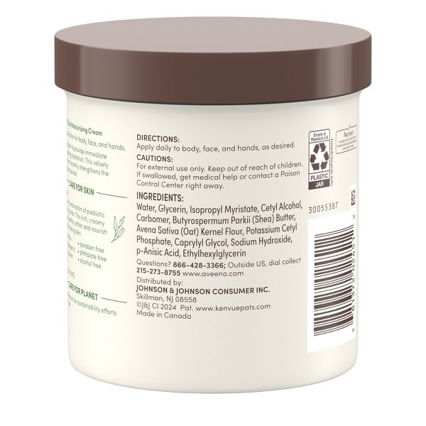 Aveeno Daily Moisturizing Cream - Fragrance Free - 15oz