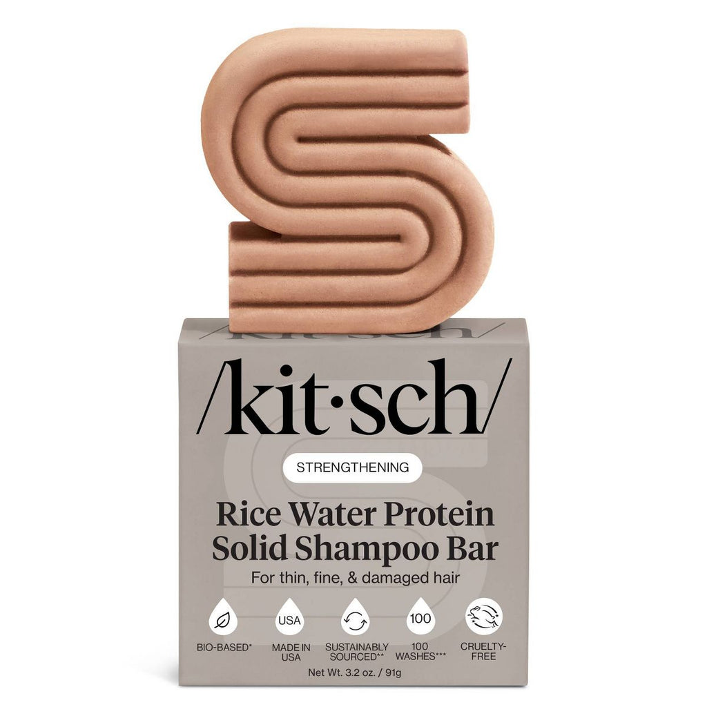 Kitsch Rice Water Protein Strengthening Solid Shampoo - 3.2oz