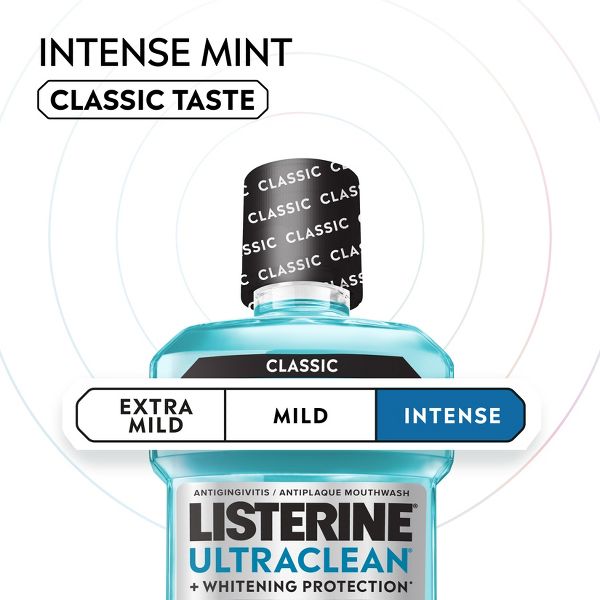 Listerine Ultraclean Tartar Control Antiseptic Intense Mouthwash - Cool Mint - 500ml