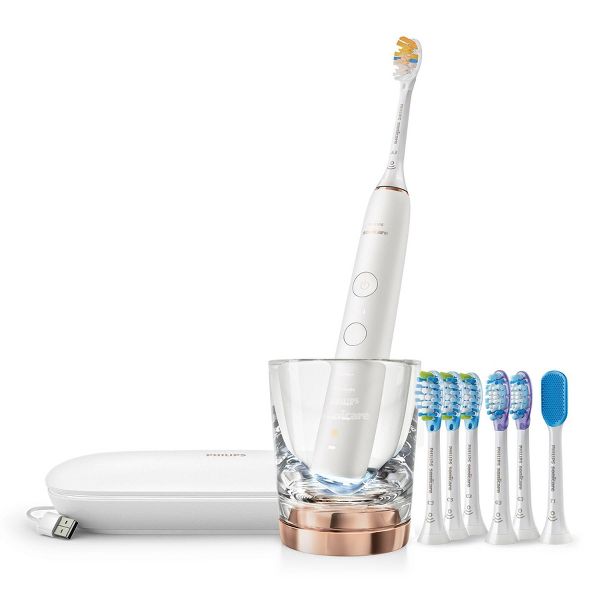 Philips Sonicare DiamondClean Smart 9700 Electric Toothbrush with Brush Head - Rose Gold