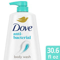 Dove Beauty Antibacterial Body Wash Pump 24hr Lotion-Soft Skin - 30.6 fl oz