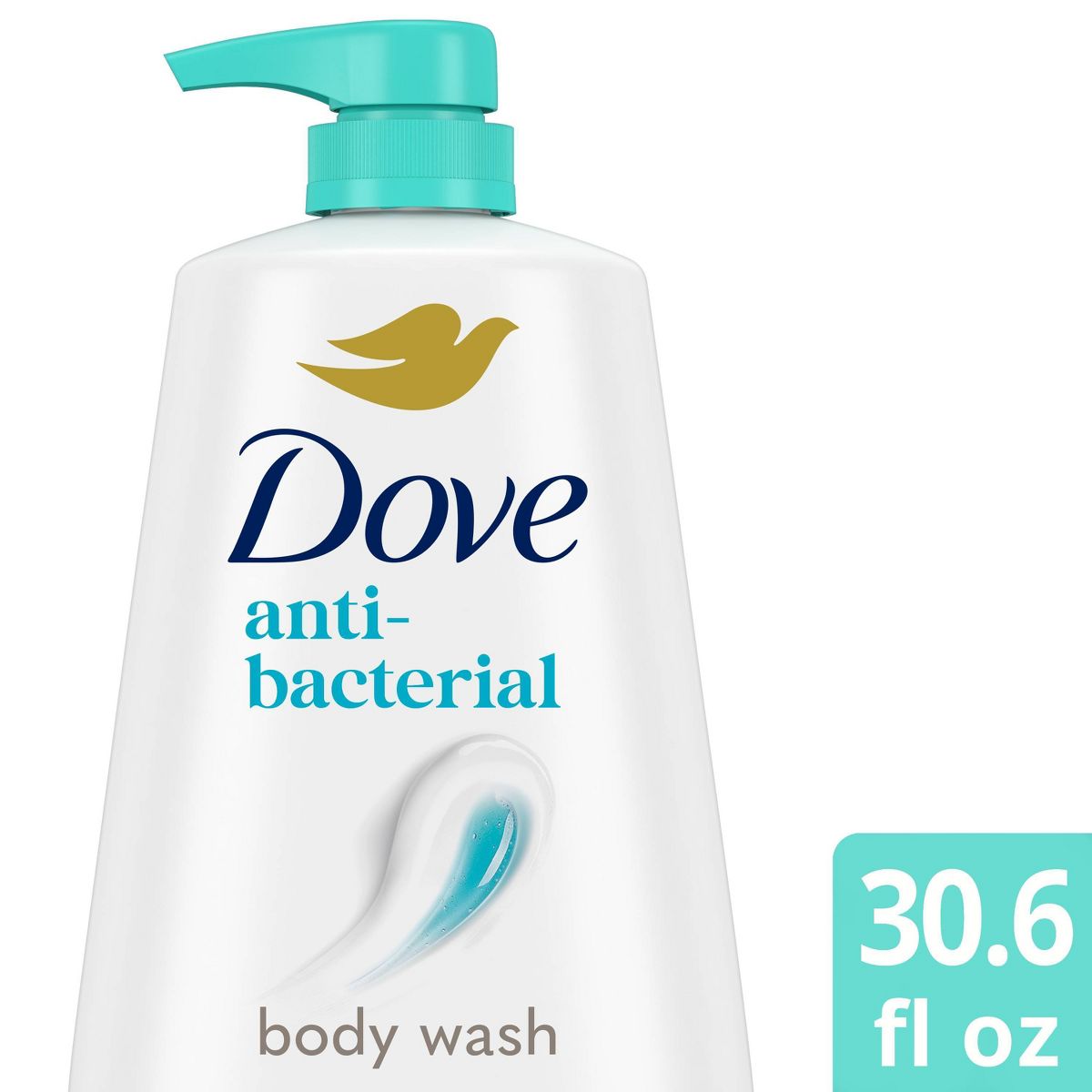 Dove Beauty Antibacterial Body Wash Pump 24hr Lotion-Soft Skin - 30.6 fl oz