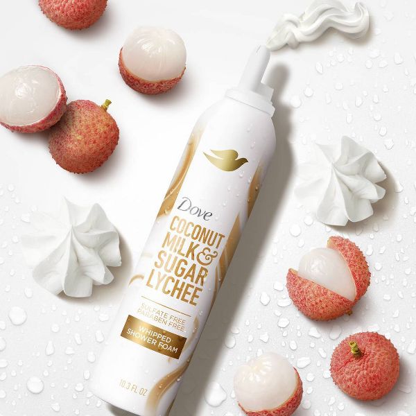 Dove Beauty Whipped Shower Foam - Coconut Milk & Sugar Lychee - 10.3oz