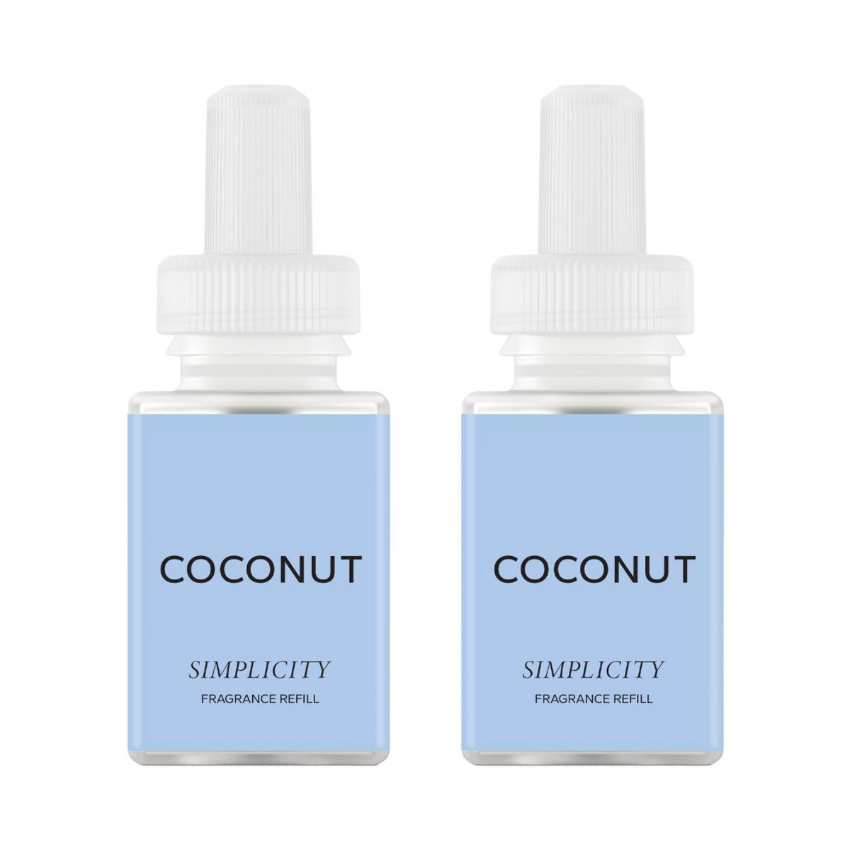 Simplicity by Pura Coconut 2pk Smart Vial Refills: Ethically Sourced, Sweet Tonka Bean & Bergamot