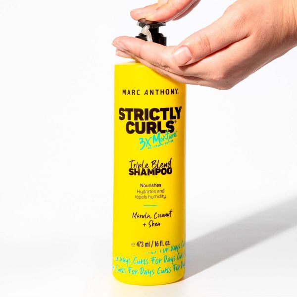 Marc Anthony Strictly Curls 3x Moisture Shampoo for Curly Hair - Shea Butter & Marula Oil - 16 fl oz