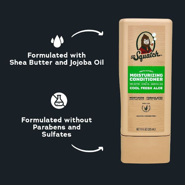 DR. SQUATCH Men's Natural Conditioner - Cool Fresh Aloe - 11 fl oz