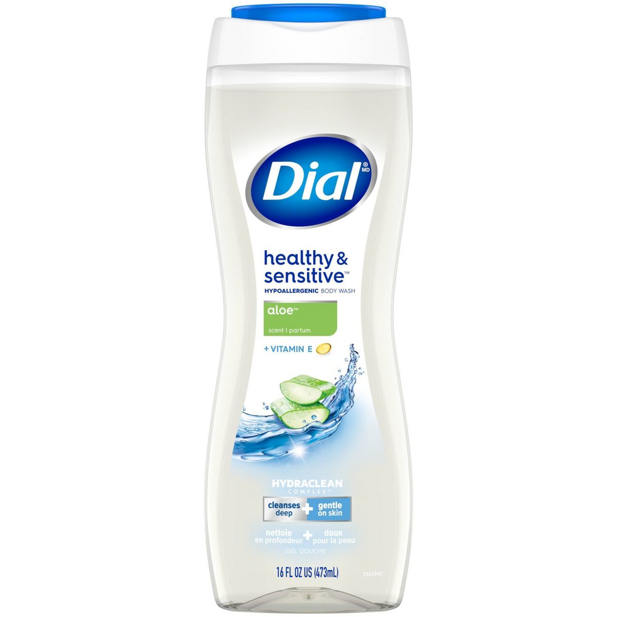 Dial Healthy & Sensitive Aloe Scented Body Wash - 16 fl oz