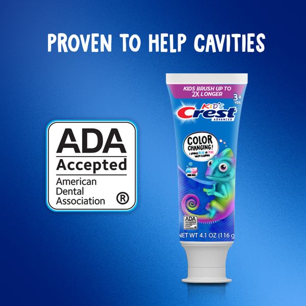 Crest Advanced Kid's Fluoride Toothpaste - Bubblegum Flavor- 4.2oz