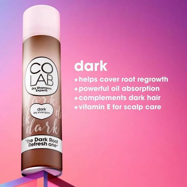 COLAB Dark Brown Color Corrector Dry Shampoo - 6.1oz