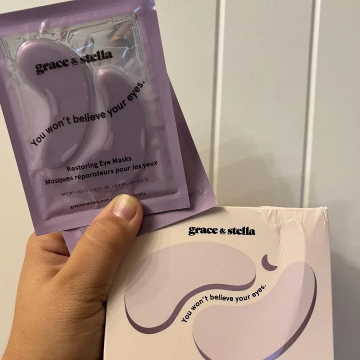 Grace & Stella Restoring Under Eye Masks - Purple - 24ct