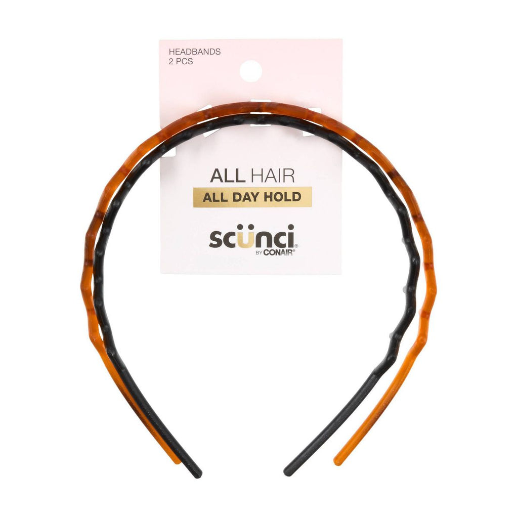 scünci Zig Zag Headbands - All Hair - 2pcs