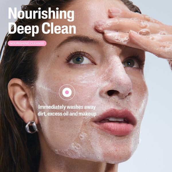 Cetaphil Nourishing Oil to Foam Cleanser Face Wash for Normal to Dry Skin - 8 fl oz