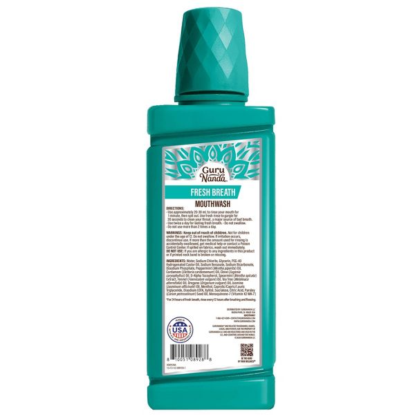 GuruNanda Fresh Breath Mouthwash - 1L