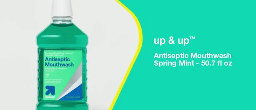 Antiseptic Mouthwash Spring Mint - 101.44 fl oz/2pk - up&up™