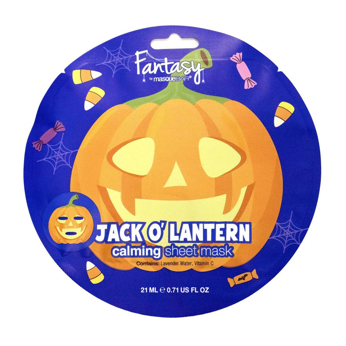 Fantasy by Masque Bar Hydrating Jack o' Lantern Sheet Facial Mask - 21ml