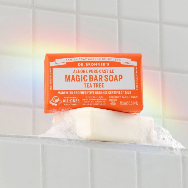 Dr. Bronner's All-One Pure-Castile Magic Bar Soap - Tea Tree - 5oz