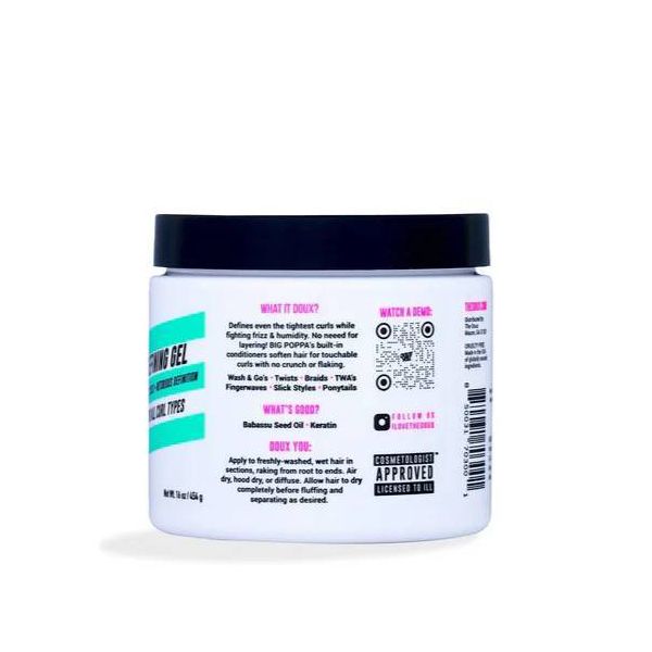 The Doux Big Poppa Curl Defining Gel - 16 oz