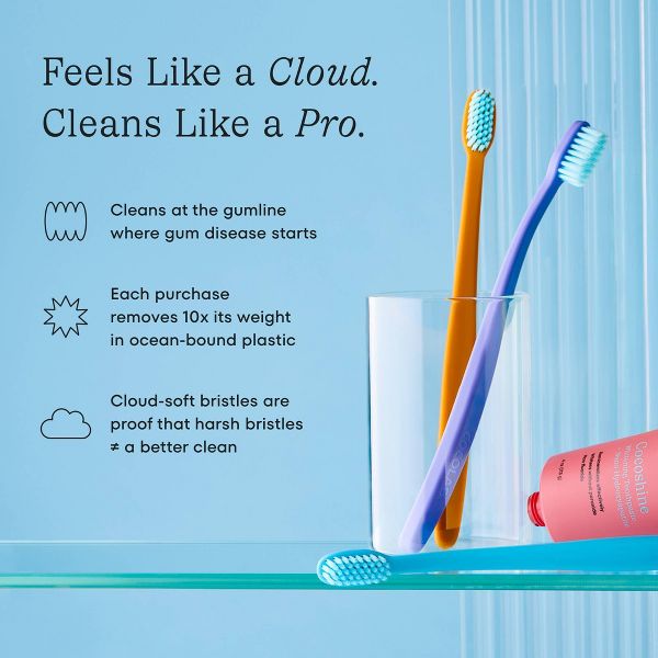 Cocolab Cocobrush Extra-Soft Toothbrush - Pool Blue