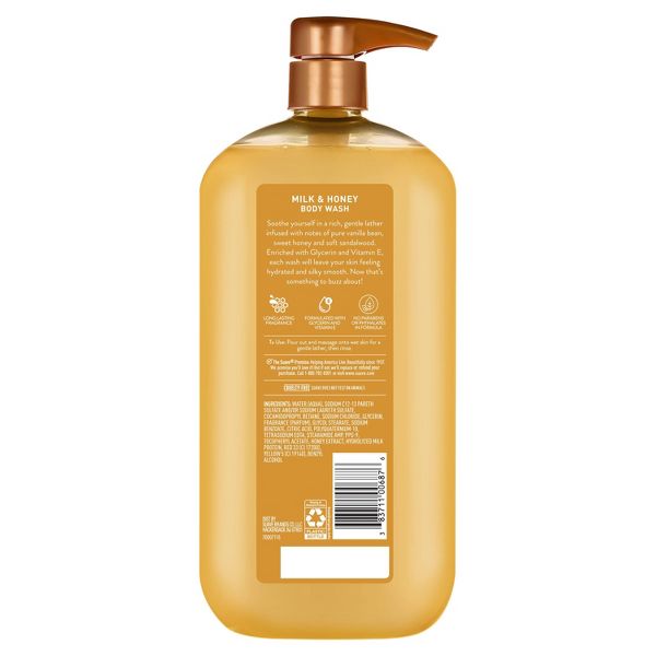 Suave Essentials Gentle Body Wash Milk & Honey - 30 fl oz