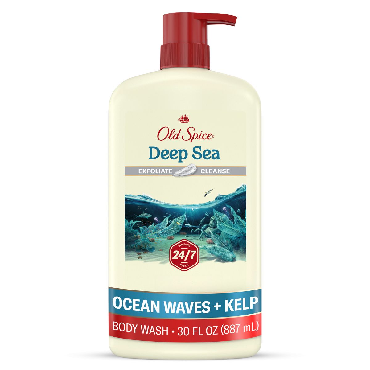 Old Spice Men's Body Wash - Deep Cleanse with Deep Sea Minerals - 30 fl oz