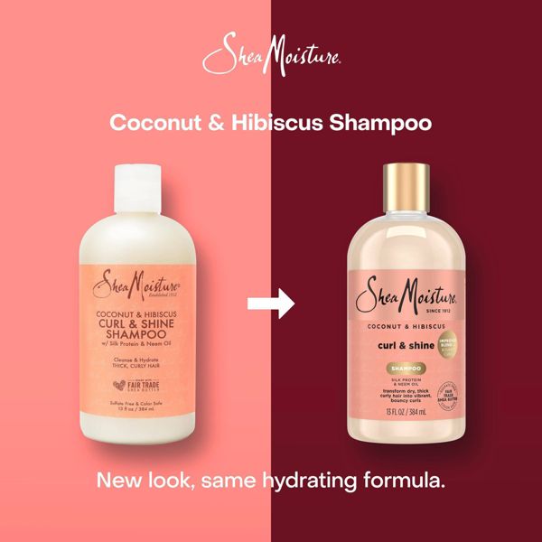 SheaMoisture Coconut & Hibiscus Curl & Shine Shampoo - 3.2 fl oz
