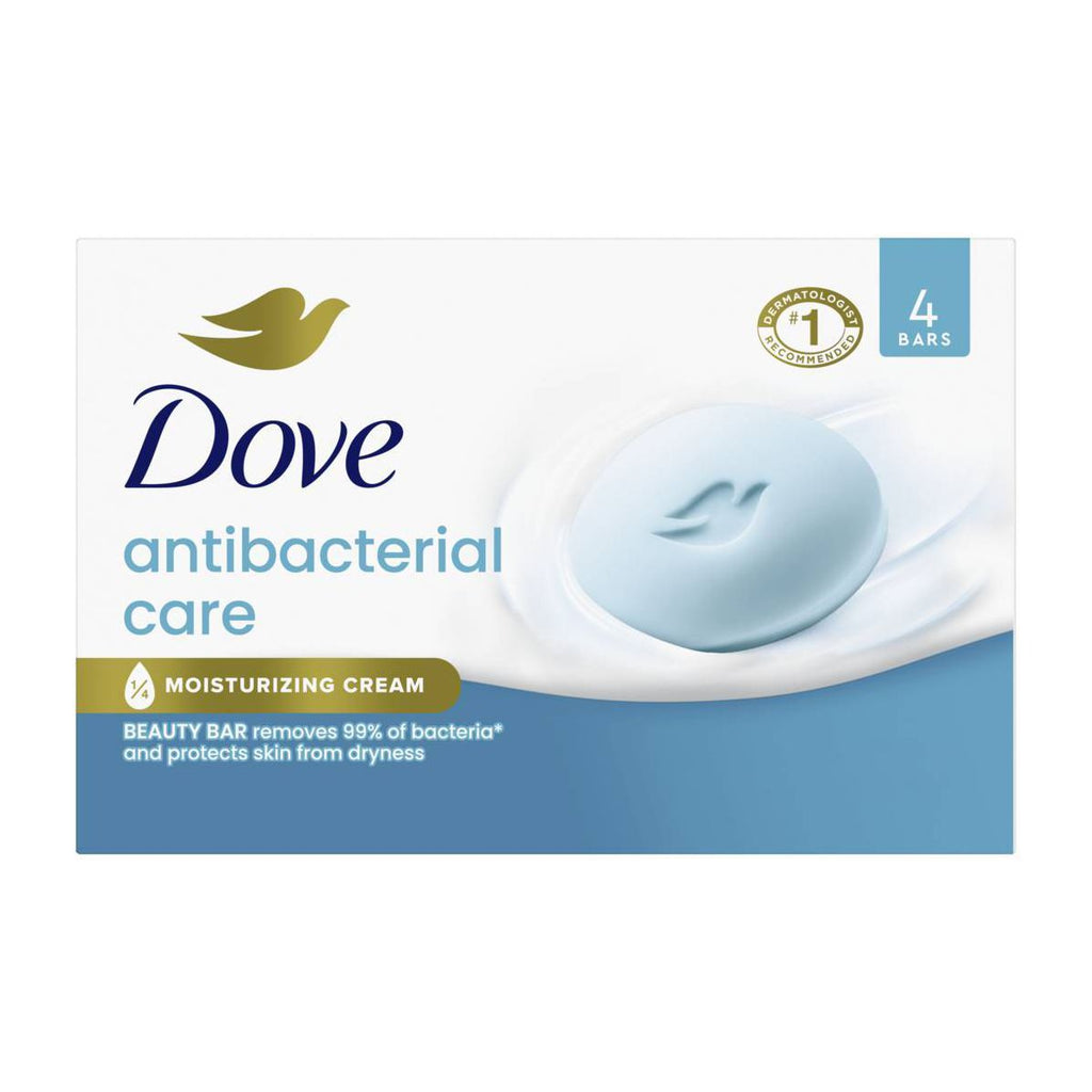 Dove Beauty Antibacterial Beauty Bar Soaps - 15oz/4ct
