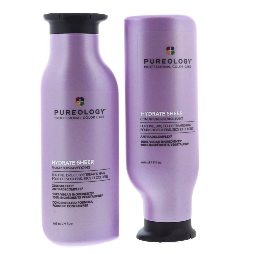 Pureology Hydrate Sheer Shampoo, 9 oz & Pureology Hydrate Sheer Conditioner, 9 oz DUO
