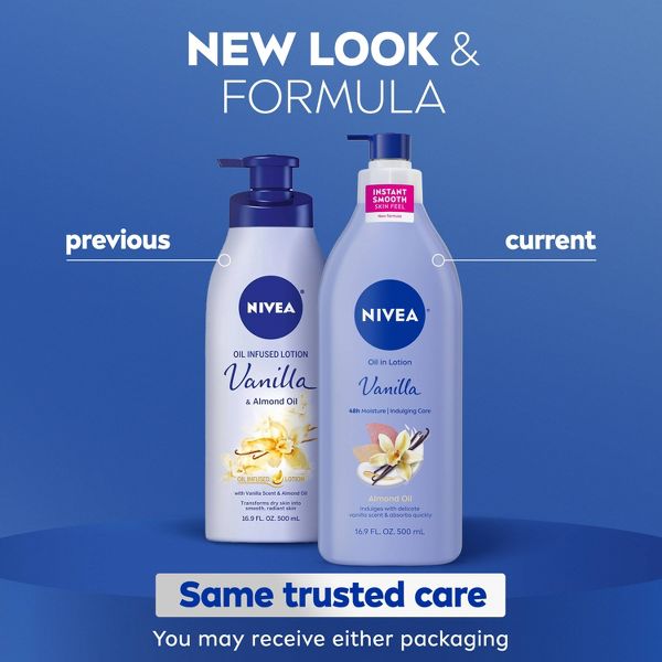 Nivea Oil Infused Body Lotion with Vanilla and Almond Oil - 16.9 fl oz