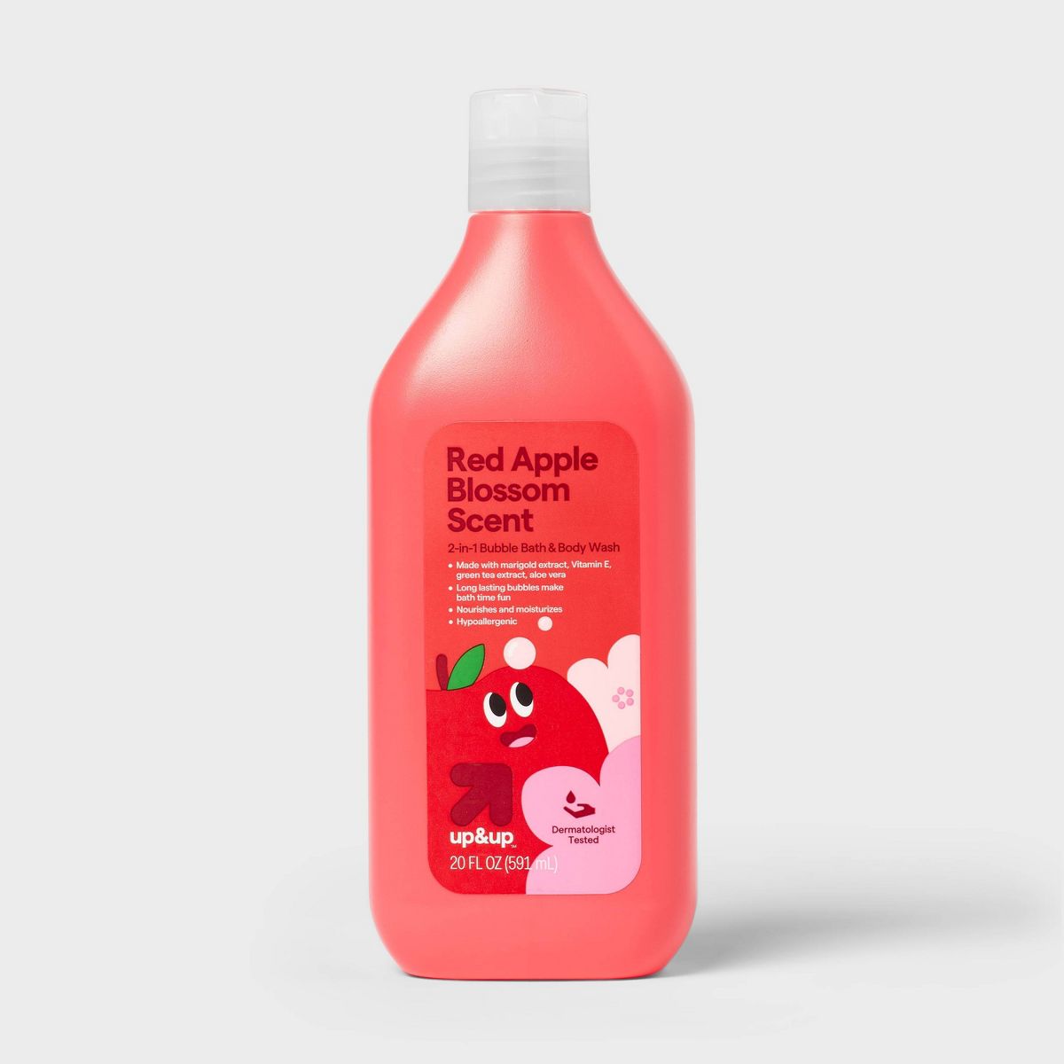 Kids' Bubble Bath + Body Wash - Red Apple Blossom - 20 fl oz - up&up™