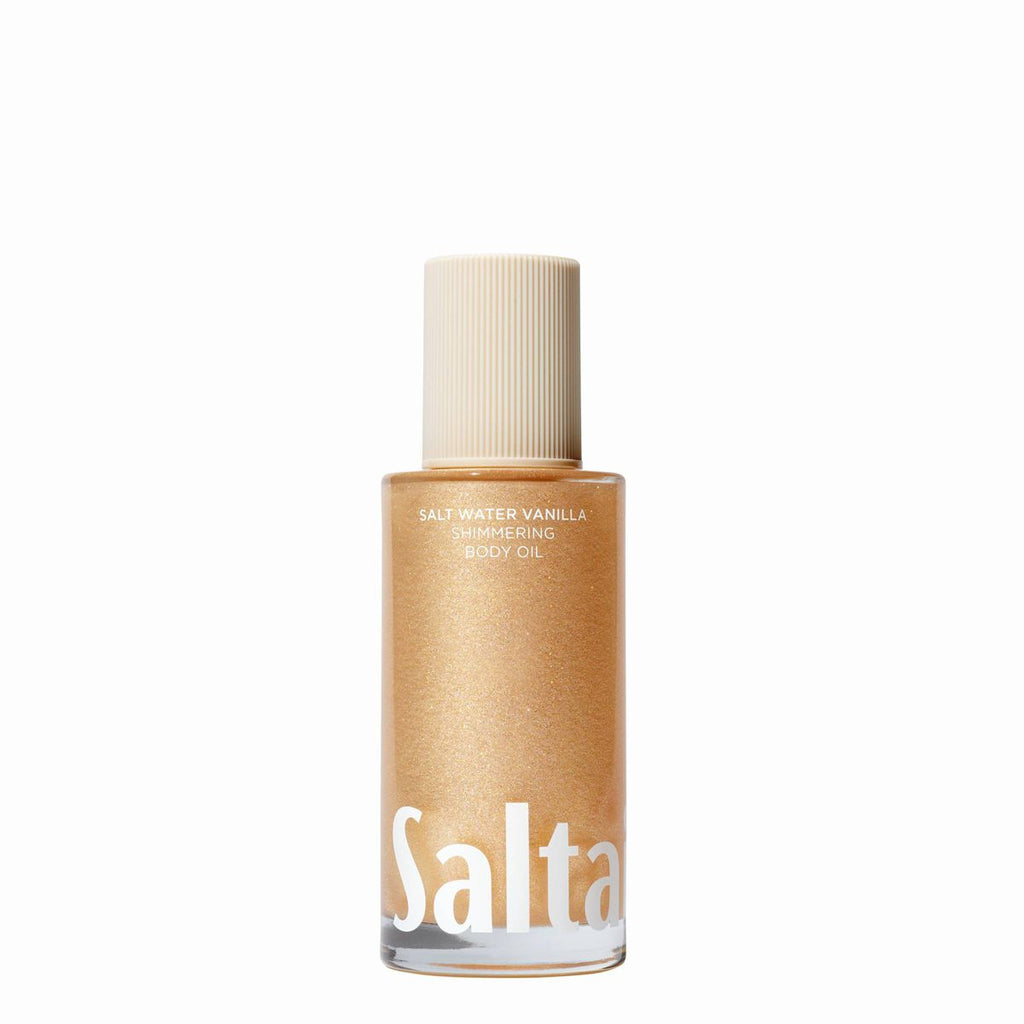 Saltair Shimmering Body Oil for Dewy and Glowing Skin - Salt Water Vanilla - 4 fl oz