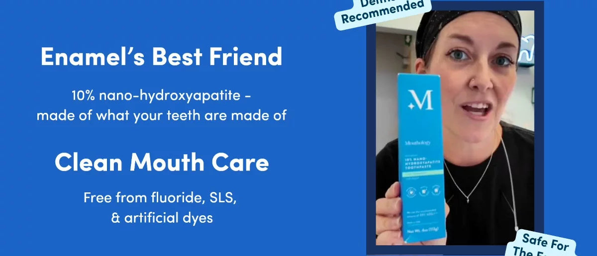 Mouthology 10% Nano Hydroxyapatite Fluoride-Free Sodium Lauryl Sulfate-Free Toothpaste - 4oz