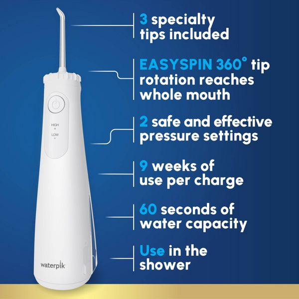 Waterpik Cordless Plus 5000 Water Flosser - White