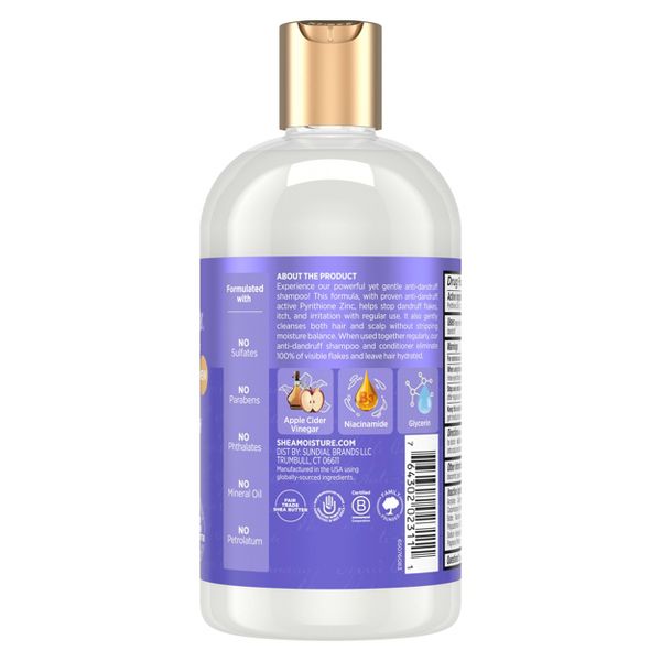 SheaMoisture Apple Cider Vinegar Anti-Dandruff Salicylic Acid Shampoo - 13 fl oz