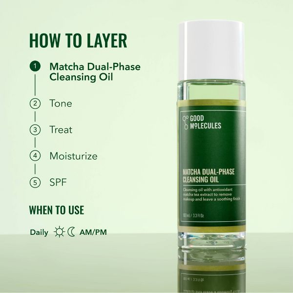 Good Molecules Matcha Dual-Phase Cleansing Oil - 100ml