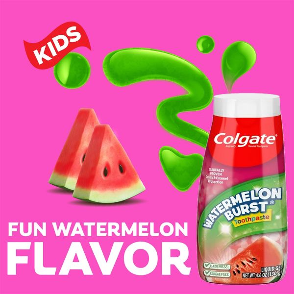 Colgate 2-in-1 Kids' Flouride Toothpaste and Anticavity Mouthwash - Watermelon Burst - 4.6oz