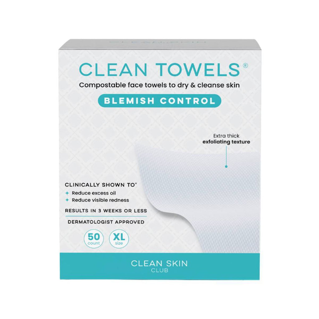 Clean Skin Club Clean Towels Blemish Control - XL - 50ct