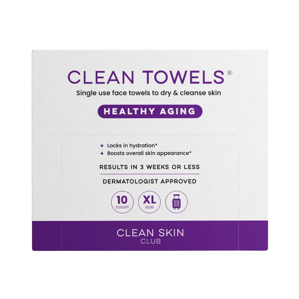 Clean Skin Club Healthy Aging Towels - XL - 10ct