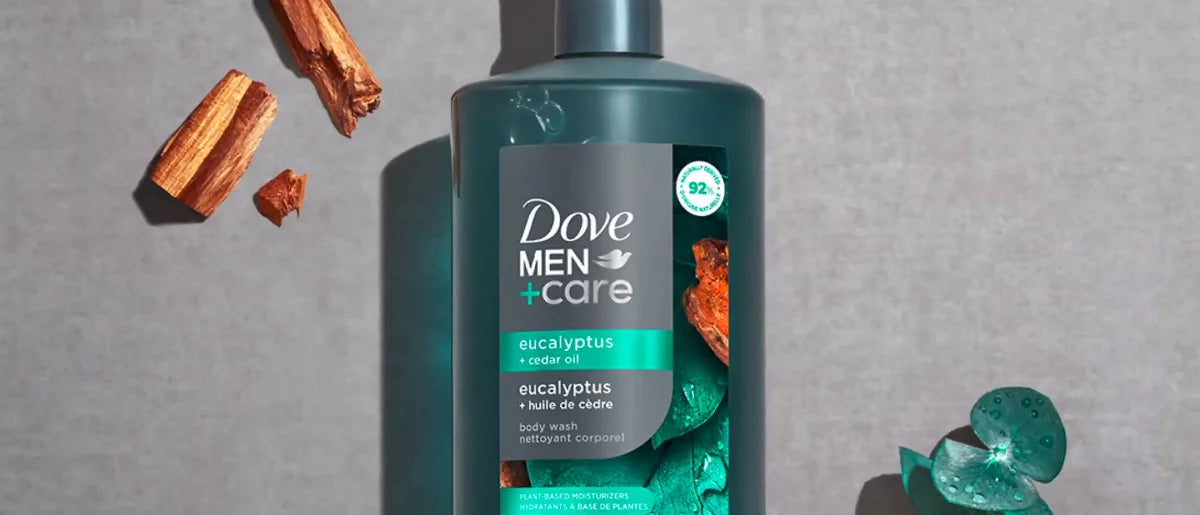 Dove Men+Care Relax Plant Based Body Wash - Eucalyptus & Cedar Oil - 26 fl oz