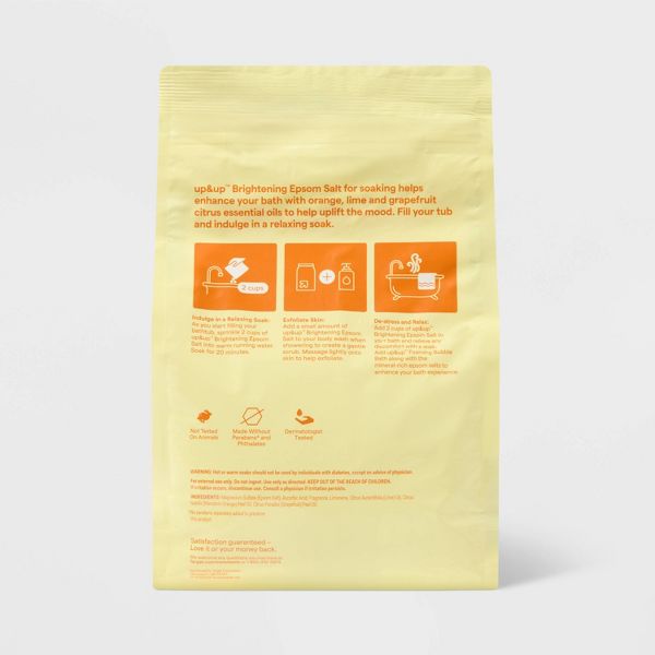 Brightening Epsom Salt with Sparkling Citrus Scent - 48oz - up&up™