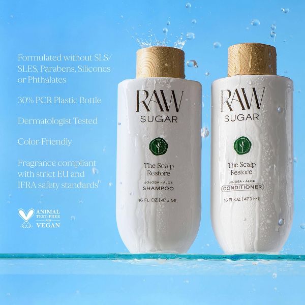 Raw Sugar The Scalp Restore Shampoo - Jojoba + Aloe - 16 fl oz