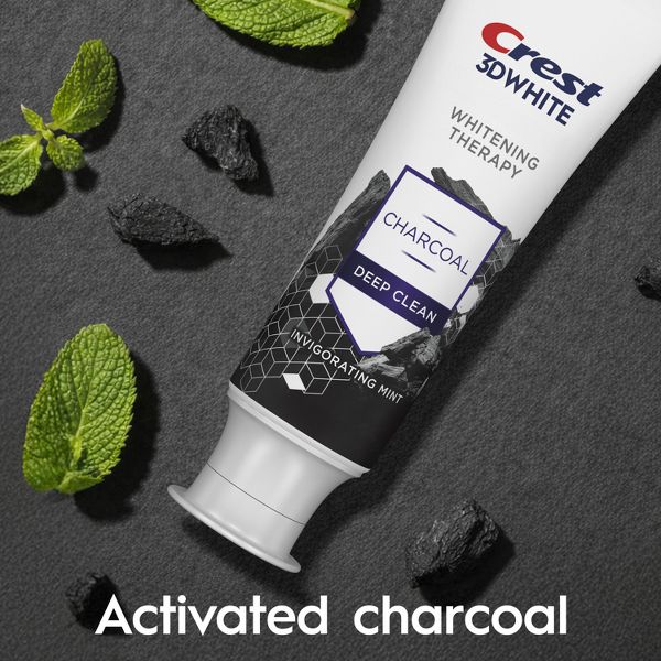 Crest 3D Whitening Therapy Charcoal Deep Clean Toothpaste - 4.6oz