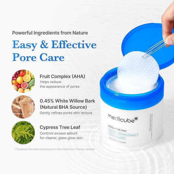medicube Zero Pore Pad Korean Skincare - 5.46oz/70ct